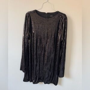 ME+EM black sequin mini dress